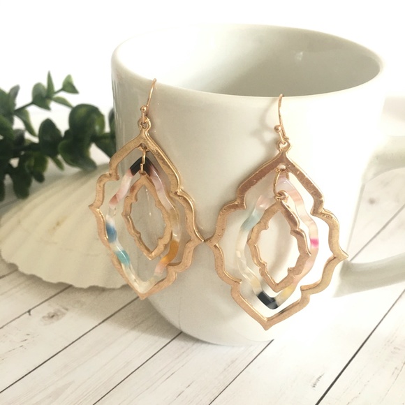 NWT Moroccan Drop Nested Earrings - Picture 2 of 5